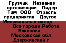 Грузчик › Название организации ­ Лидер Тим, ООО › Отрасль предприятия ­ Другое › Минимальный оклад ­ 16 700 - Все города Работа » Вакансии   . Московская обл.,Дзержинский г.